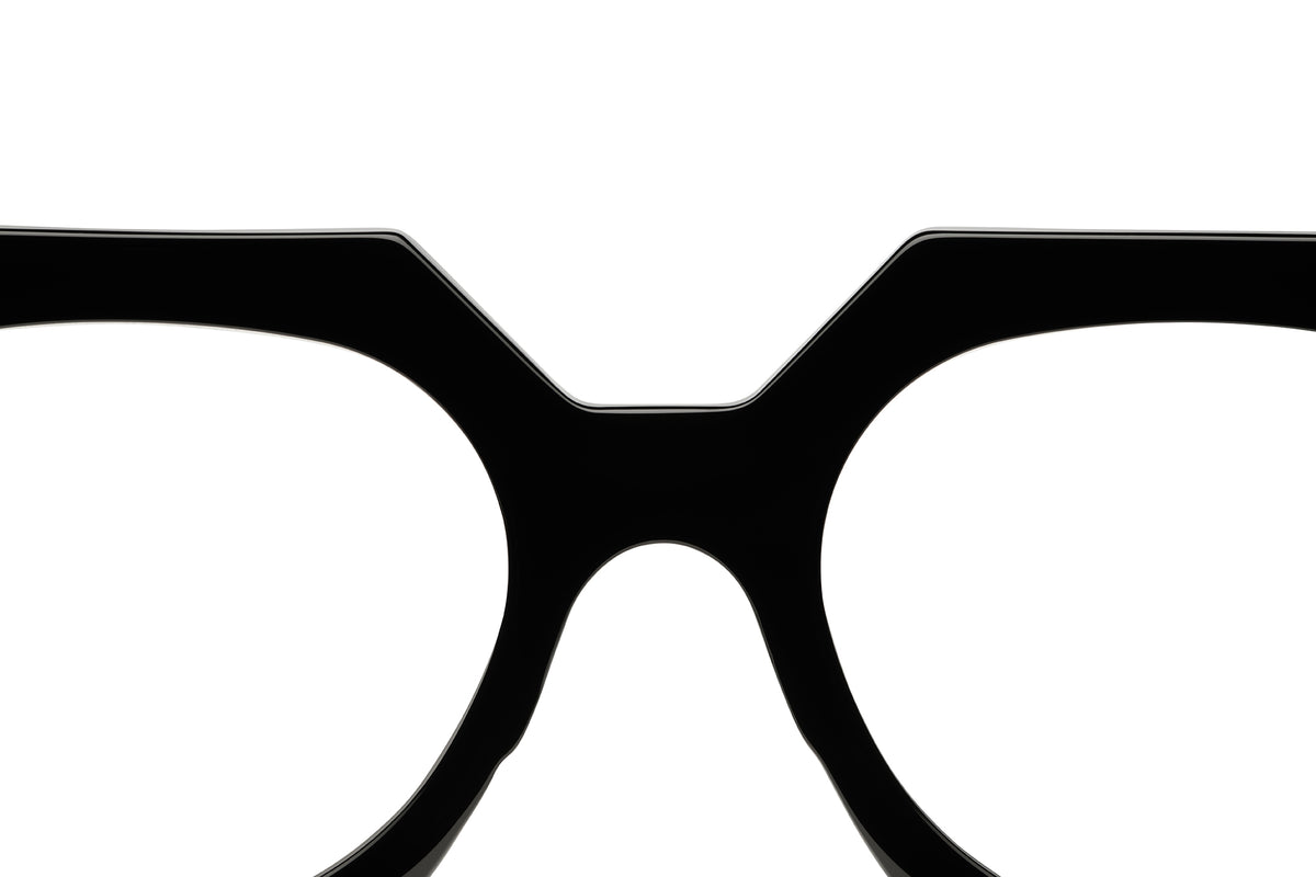 Gafas graduadas Suitto Allegro para hombre, montura geométrica de acetato, en negro