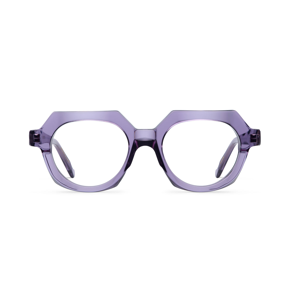 Gafas graduadas Suitto Allegro para hombre, montura geométrica de acetato, en violeta pálido