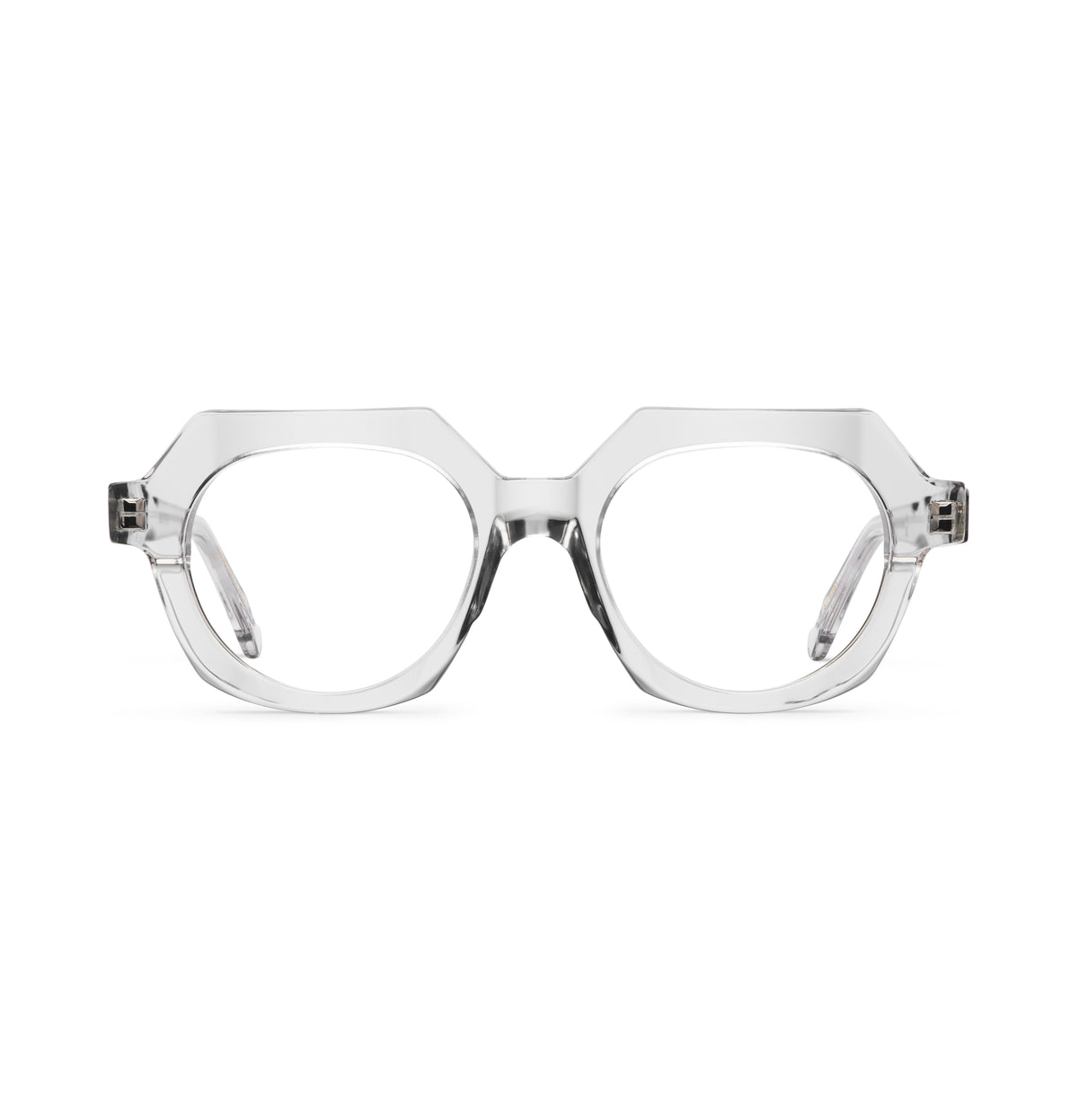 Gafas graduadas Suitto Allegro para hombre, montura geométrica de acetato, en transparente