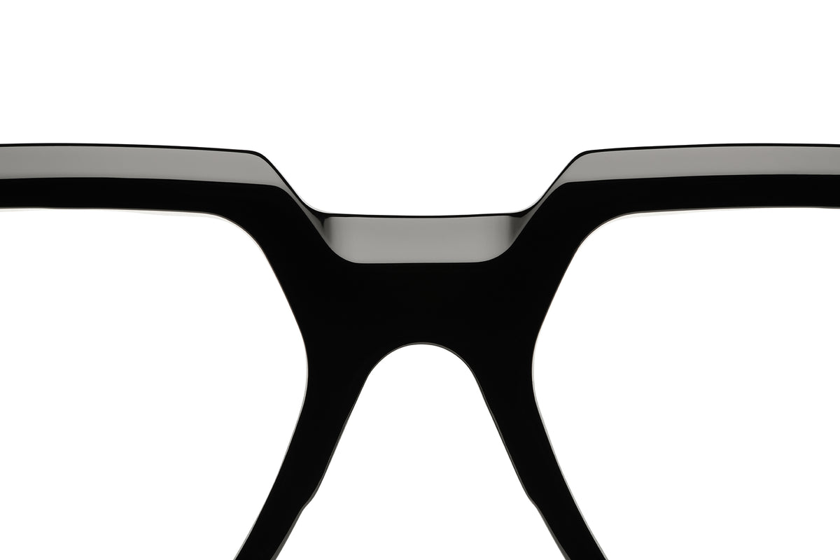 Gafas graduadas Suitto Arpa para mujer, montura cuadrada de acetato, en negro