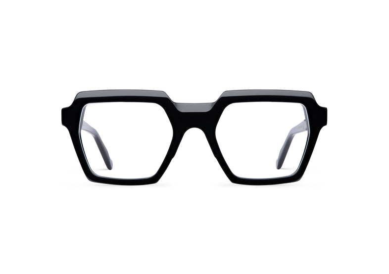Gafas graduadas Suitto Arpa para mujer, montura cuadrada de acetato, en negro