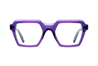 Gafas graduadas Suitto Arpa para mujer, montura cuadrada de acetato, en negro
