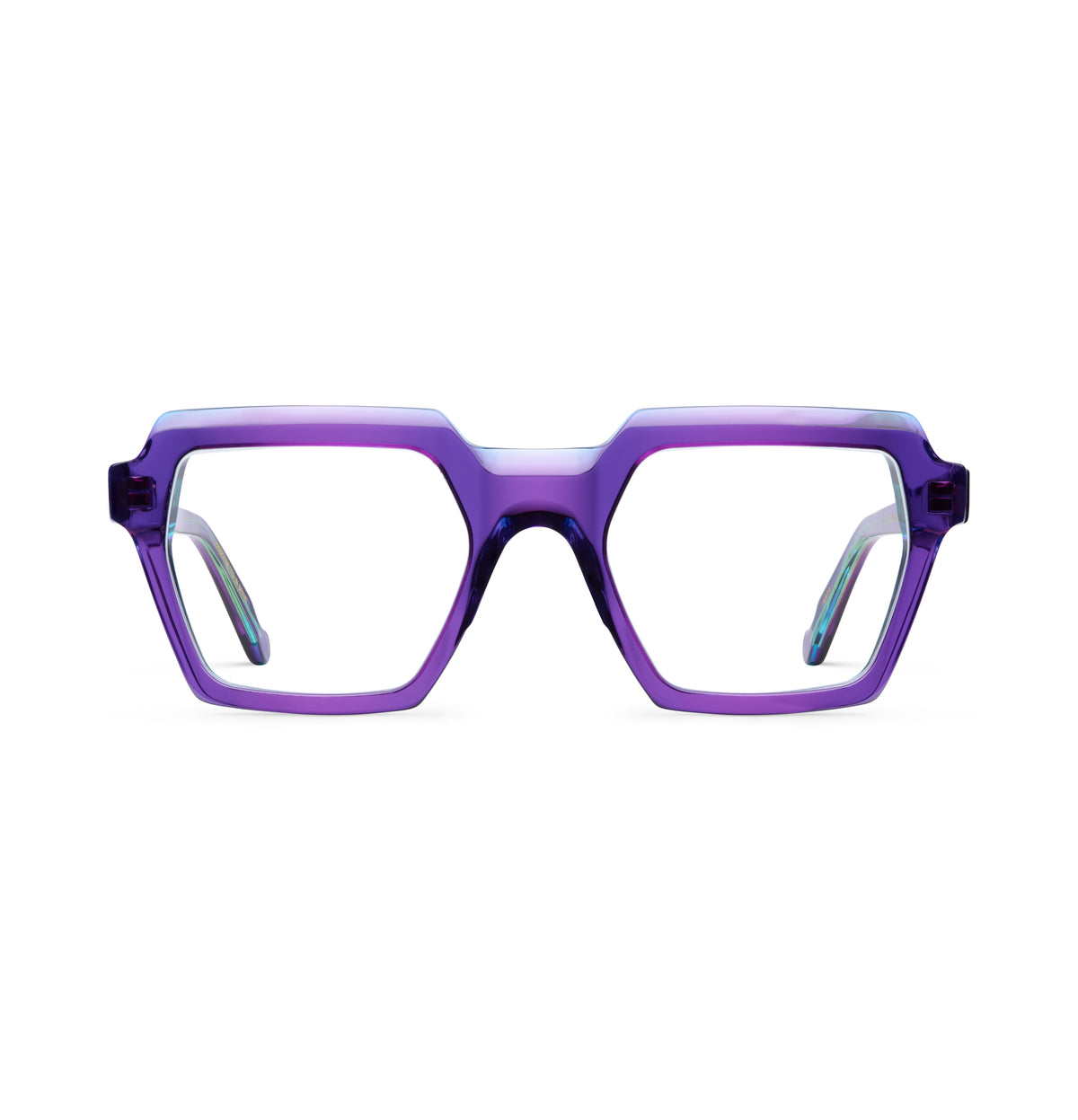 Gafas graduadas Suitto Arpa para mujer, montura cuadrada de acetato, en violeta