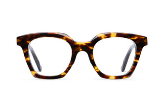 Gafas graduadas Suitto Aura para mujer, montura cuadrada de acetato, en carey ambar y negro