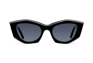 Gafas de sol Suitto Bokeh para mujer, montura geométrica de acetato, en carey ambar y negro