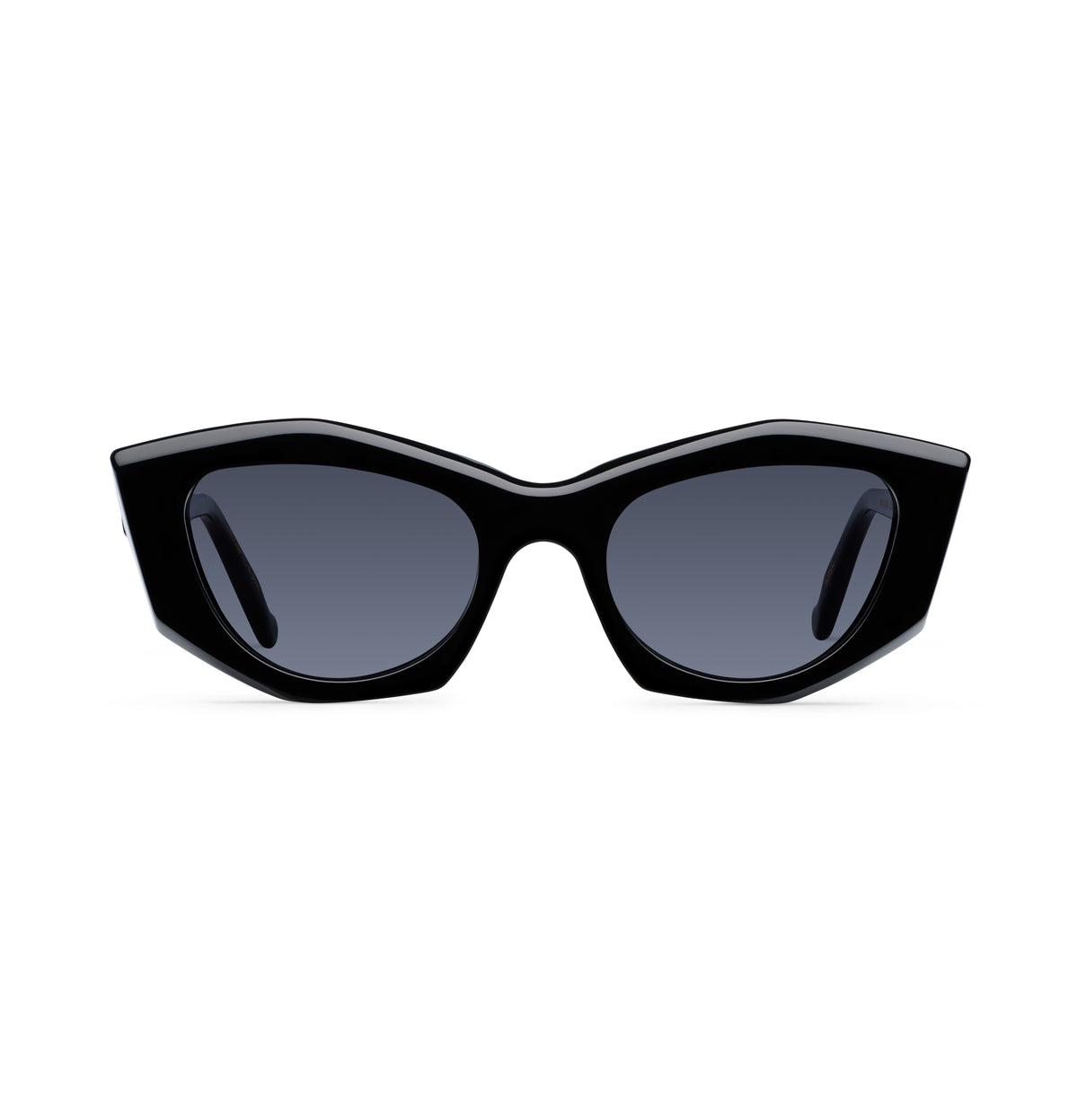 Gafas de sol Suitto Bokeh para mujer, montura geométrica de acetato, en negro