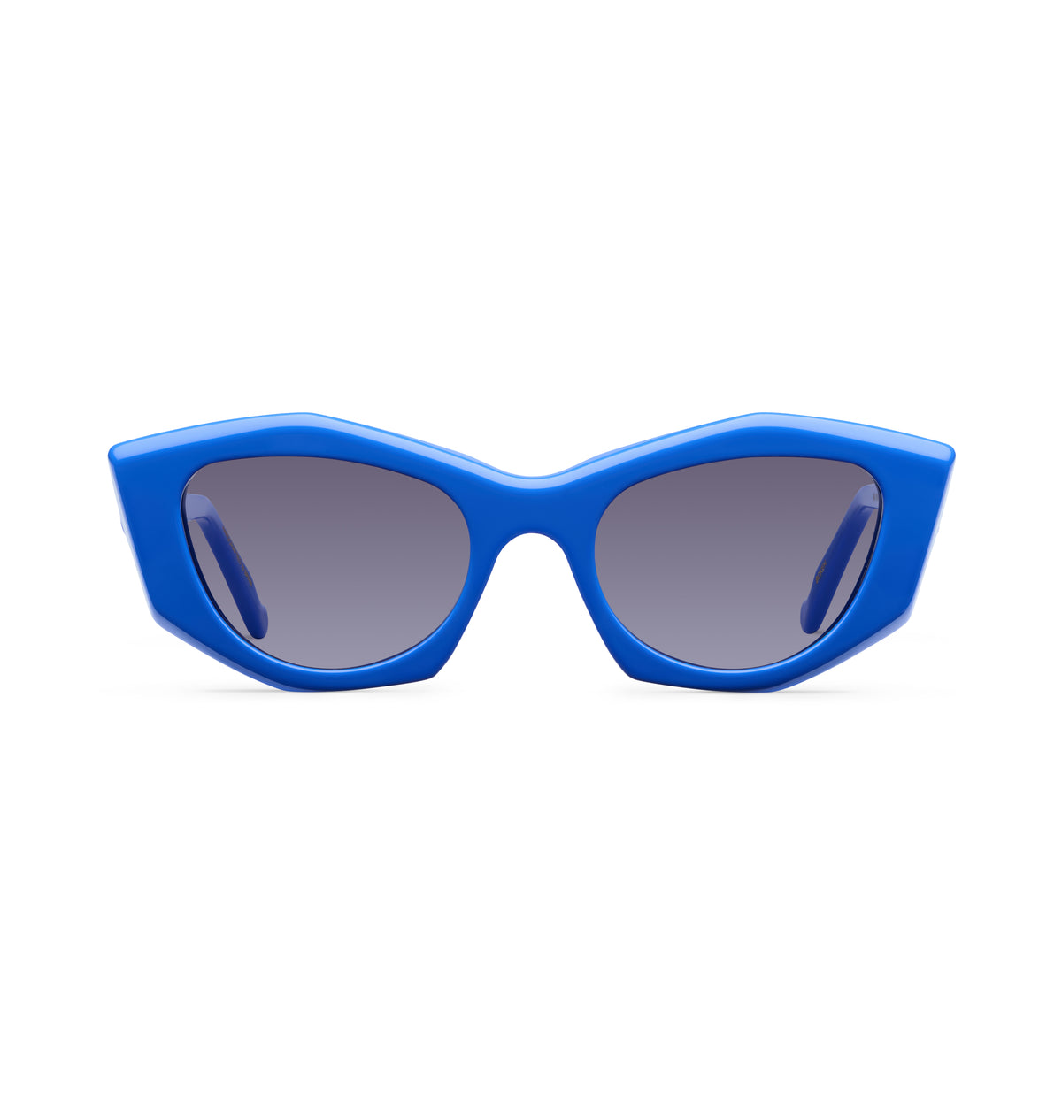 Gafas de sol Suitto Bokeh para mujer, montura geométrica de acetato, en azul eléctrico
