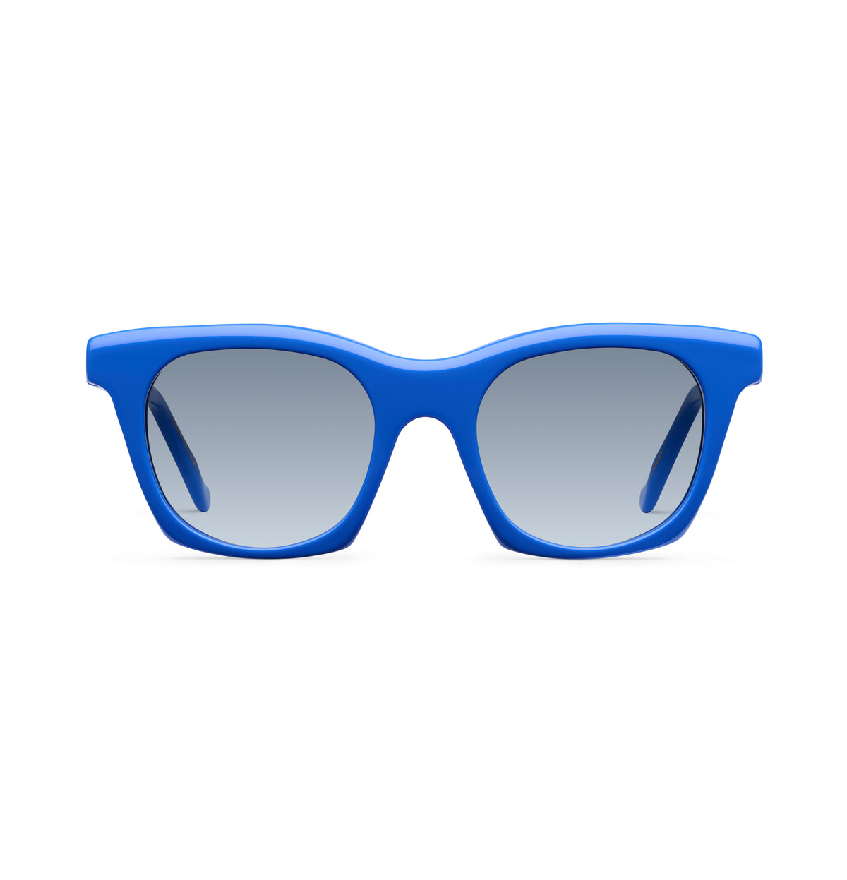 Gafas de sol Suitto Caliza para mujer, montura cuadrada de acetato, en azul eléctrico