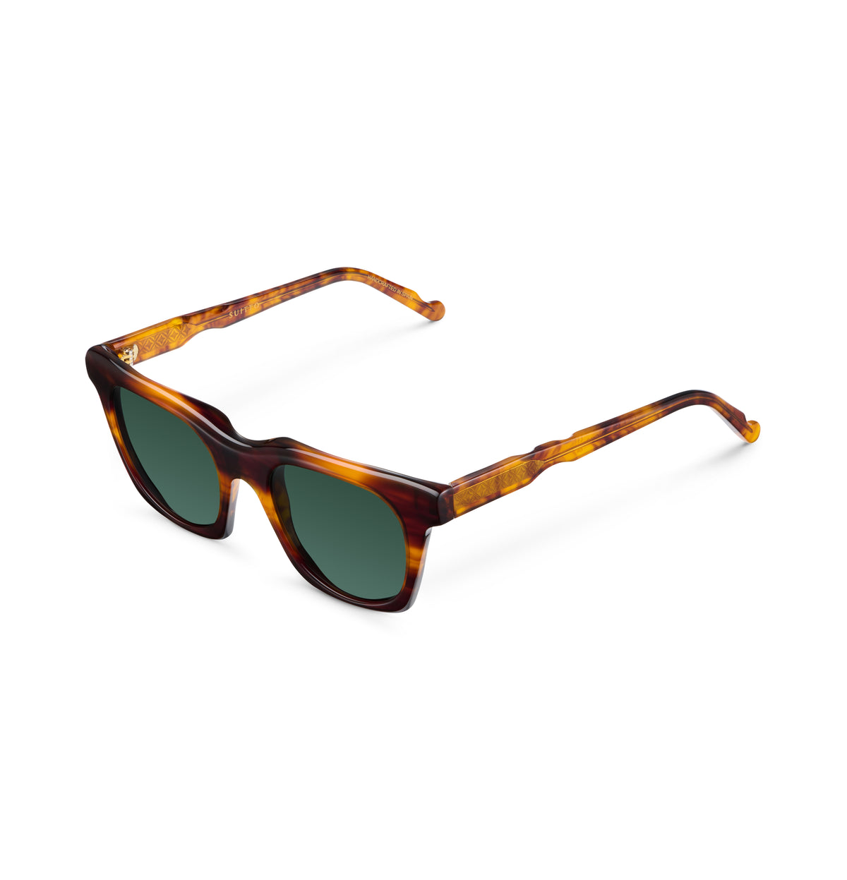Gafas de sol Suitto Caliza para mujer, montura cuadrada de acetato, en carey cobre