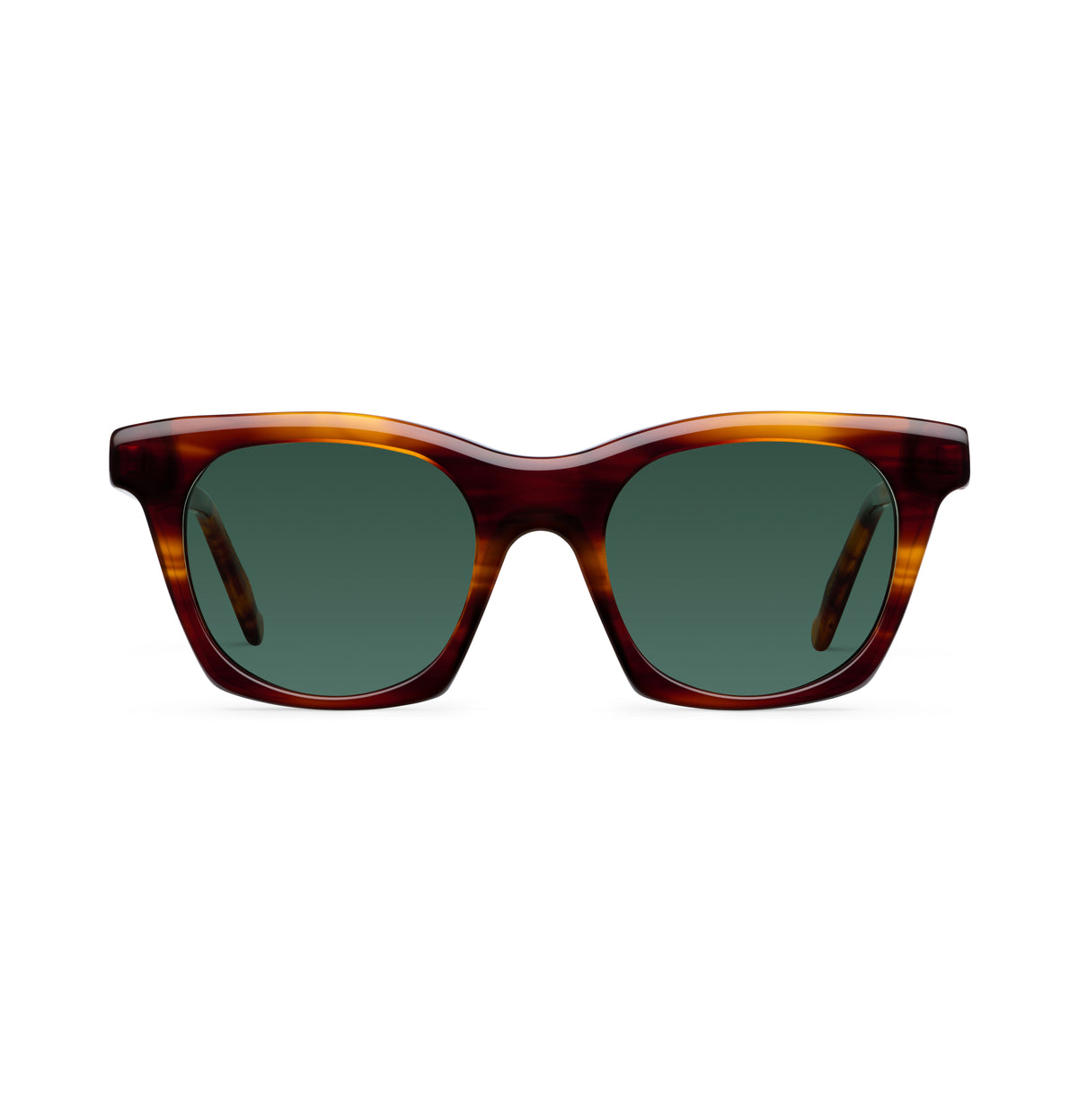 Gafas de sol Suitto Caliza para mujer, montura cuadrada de acetato, en carey cobre