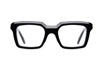 Gafas graduadas Suitto Cameo para hombre, montura cuadrada de acetato, en negro