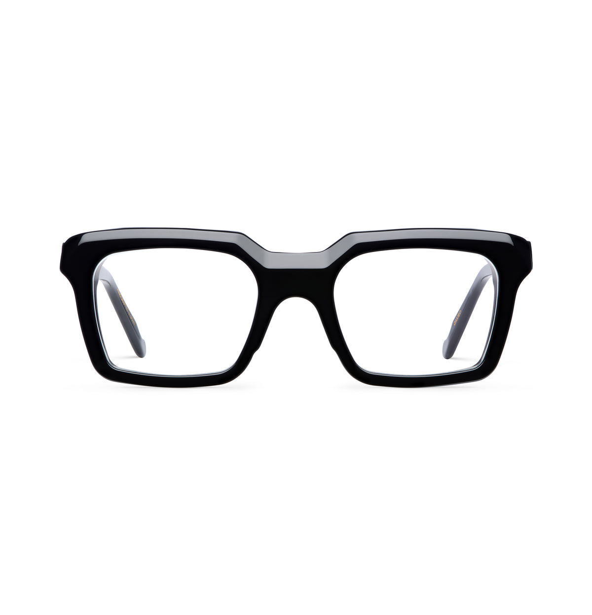 Gafas graduadas Suitto Cameo para hombre, montura cuadrada de acetato, en negro