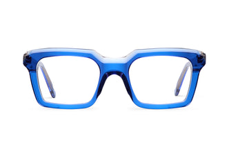 Gafas graduadas Suitto Cameo para hombre, montura cuadrada de acetato, en azul