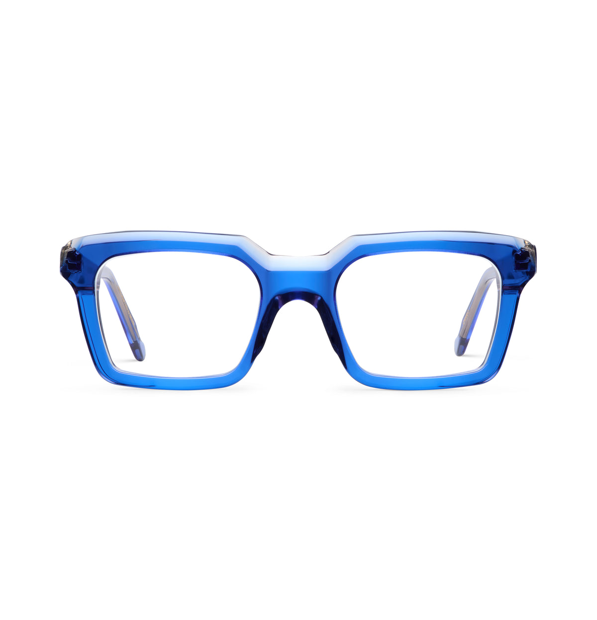 Gafas graduadas Suitto Cameo para hombre, montura cuadrada de acetato, en azul