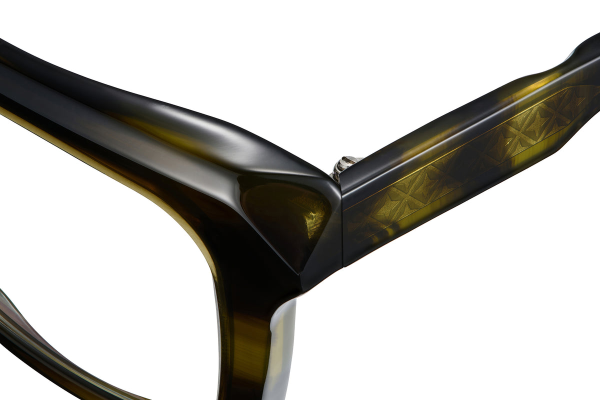 Gafas graduadas Suitto Cameo para hombre, montura cuadrada de acetato, en carey oliva