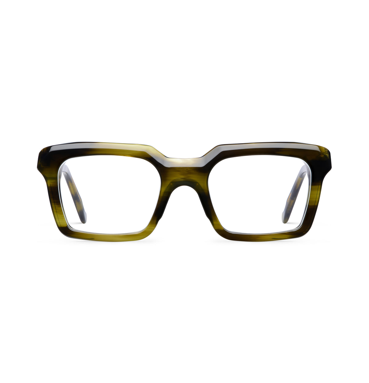 Gafas graduadas Suitto Cameo para hombre, montura cuadrada de acetato, en carey oliva