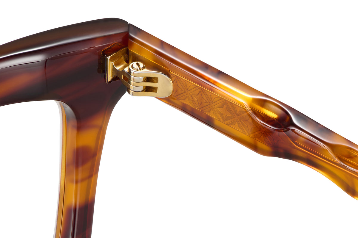 Gafas graduadas Suitto Cameo para hombre, montura cuadrada de acetato, en carey cobre