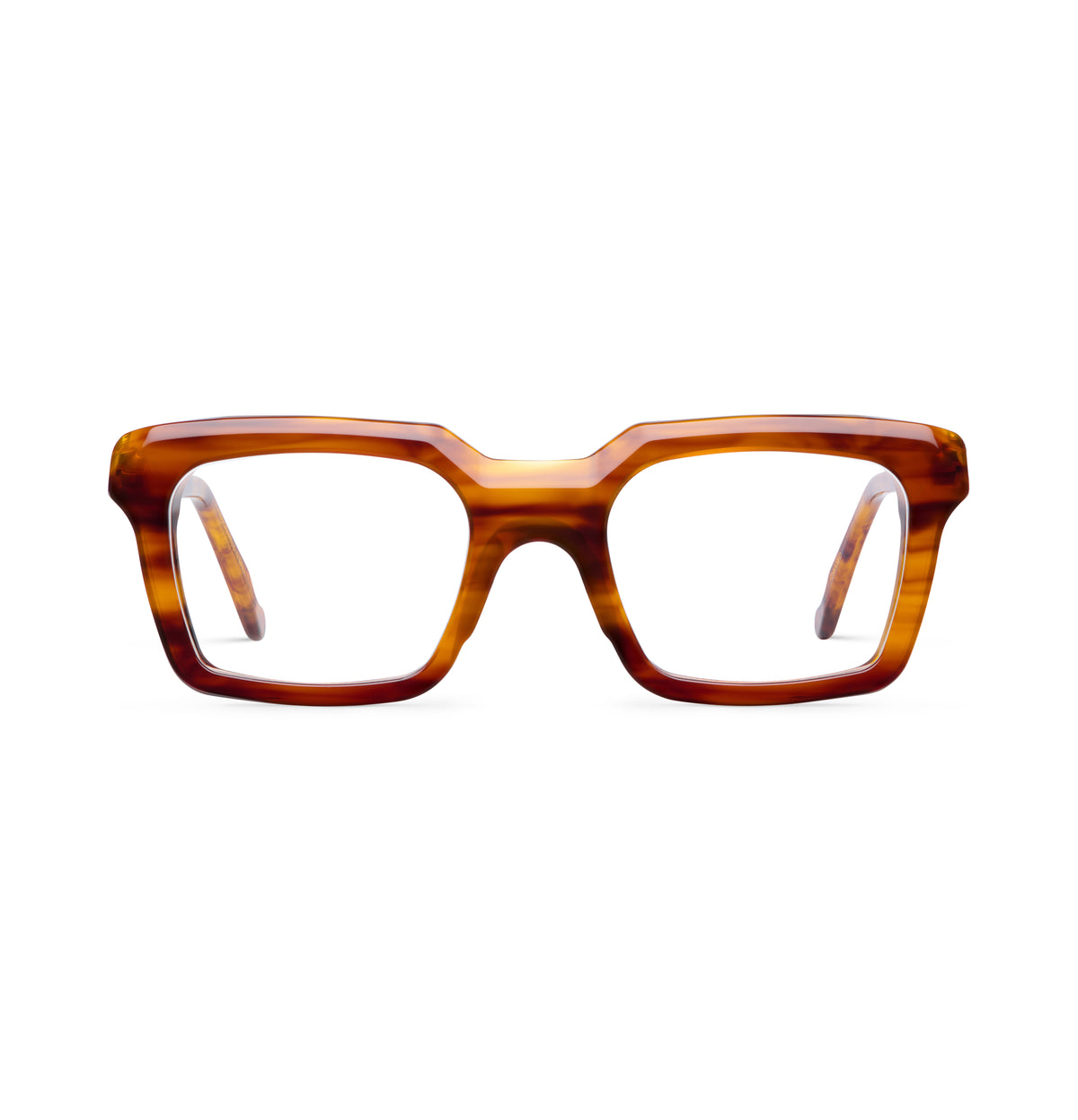 Gafas graduadas Suitto Cameo para hombre, montura cuadrada de acetato, en carey cobre