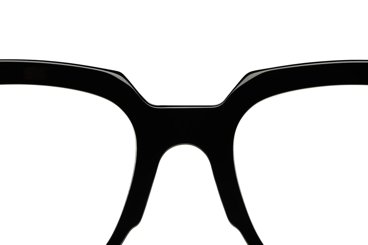 Gafas graduadas Suitto Canon para hombre, montura geométrica de acetato, en negro