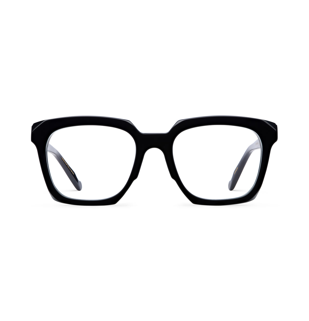 Gafas graduadas Suitto Canon para hombre, montura geométrica de acetato, en negro