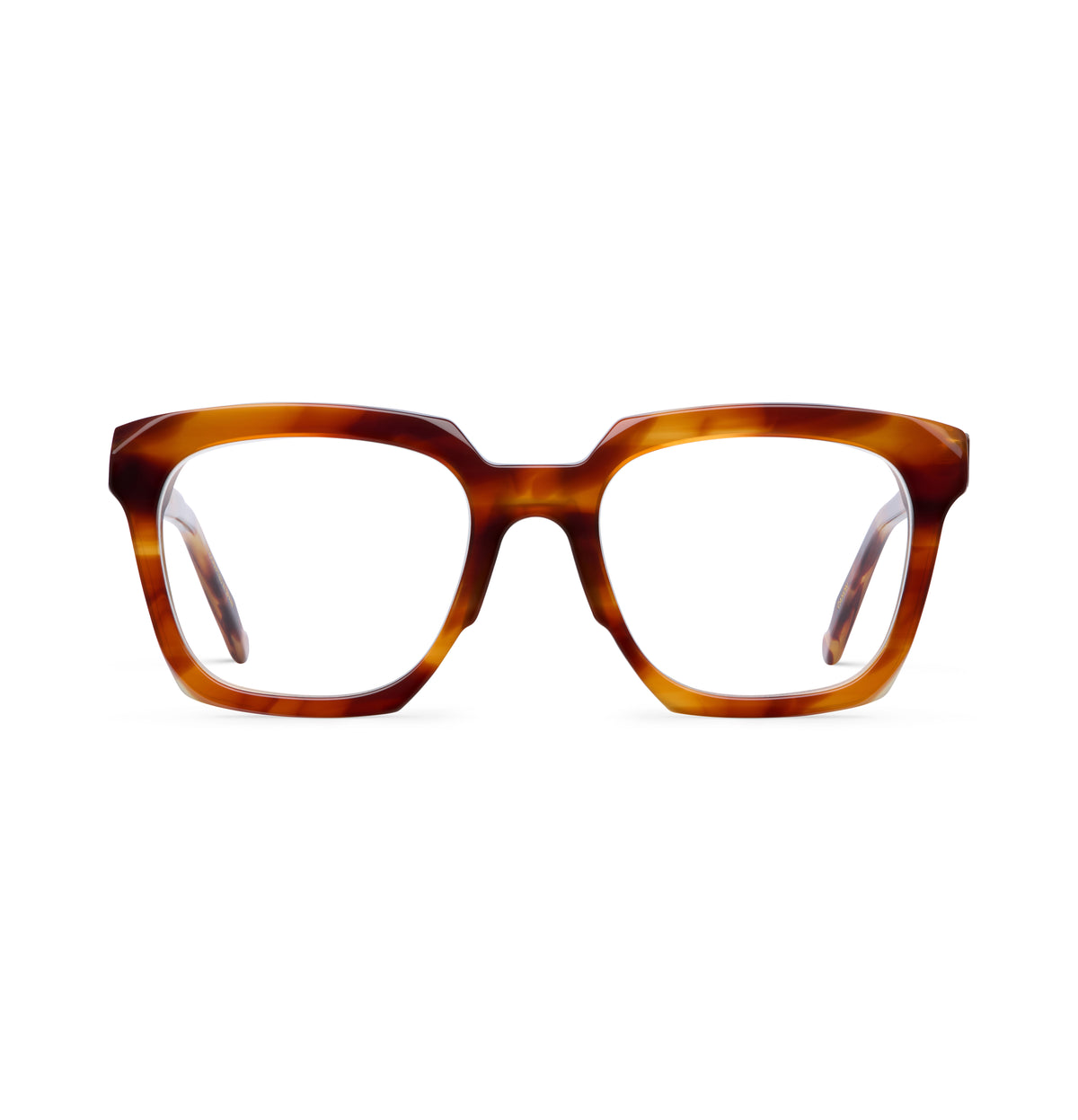 Gafas graduadas Suitto Canon para hombre, montura geométrica de acetato, en carey cobre