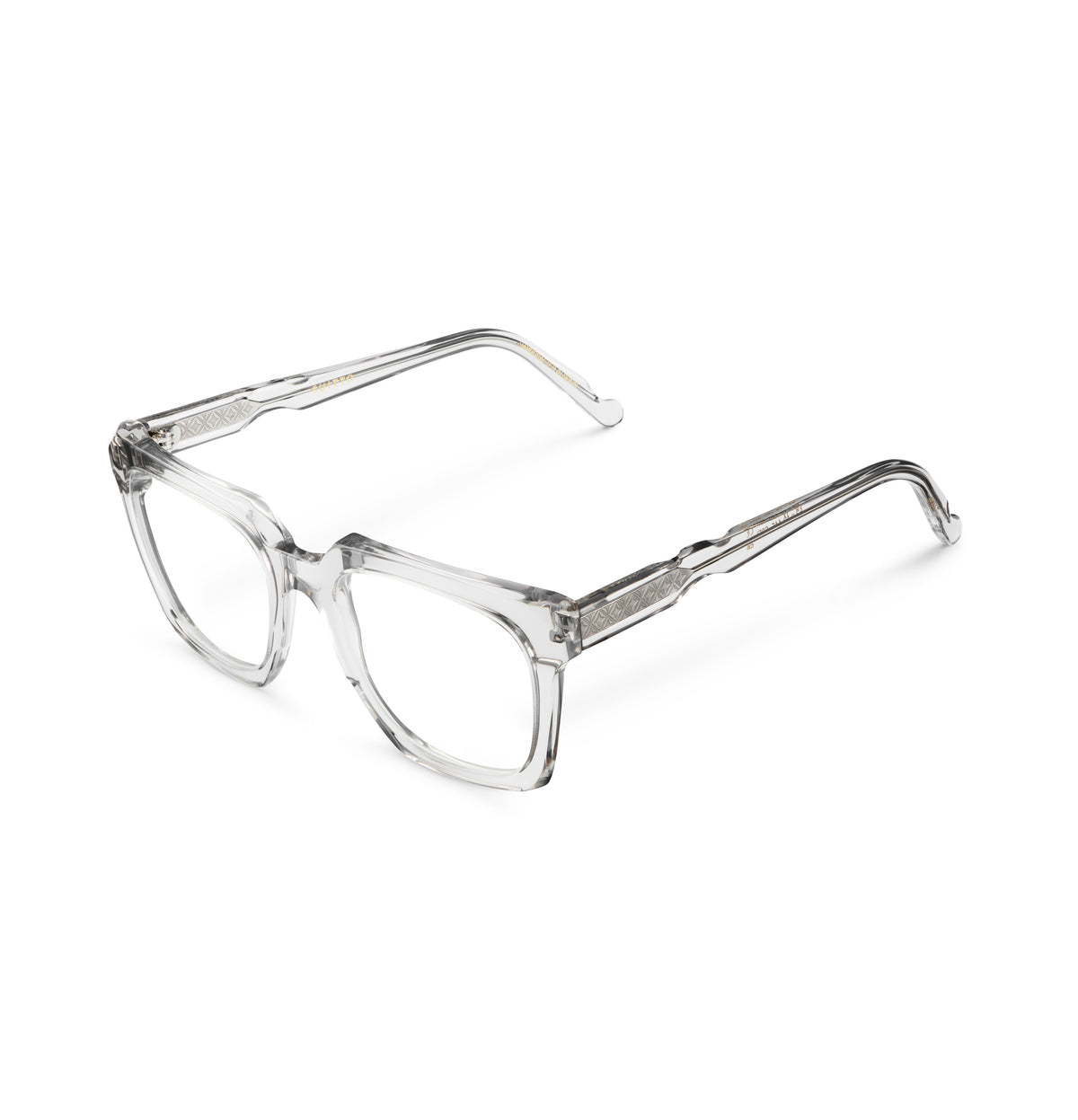 Gafas graduadas Suitto Canon para hombre, montura geométrica de acetato, en transparente