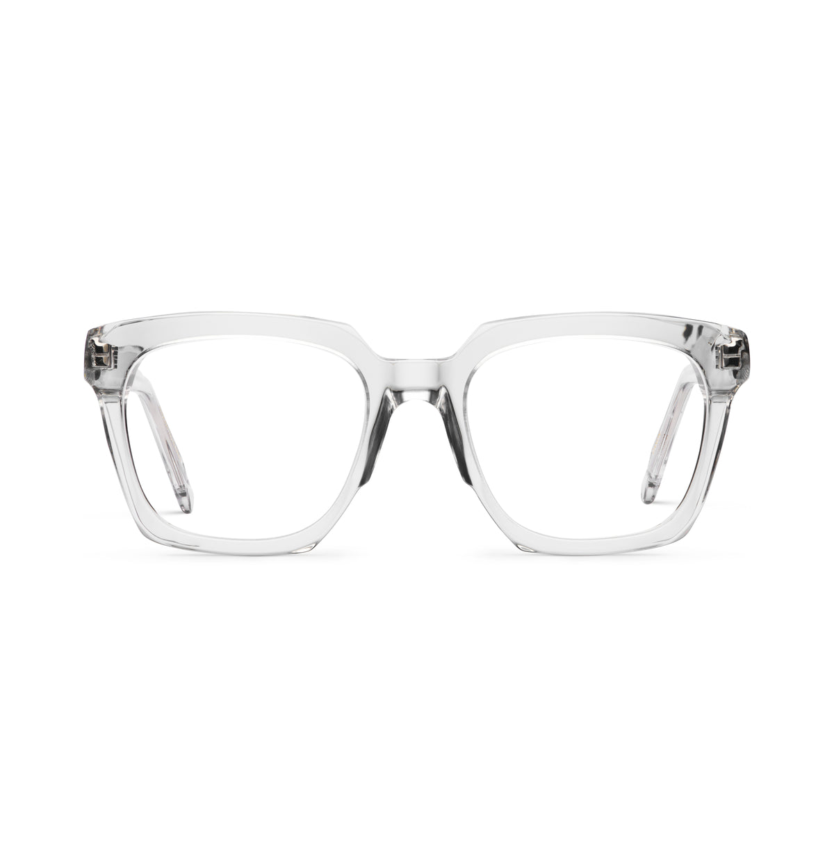 Gafas graduadas Suitto Canon para hombre, montura geométrica de acetato, en transparente
