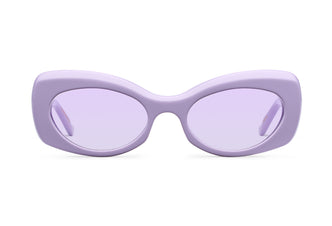 Gafas de sol Suitto Chachá para mujer, montura ovalada de acetato, en negro