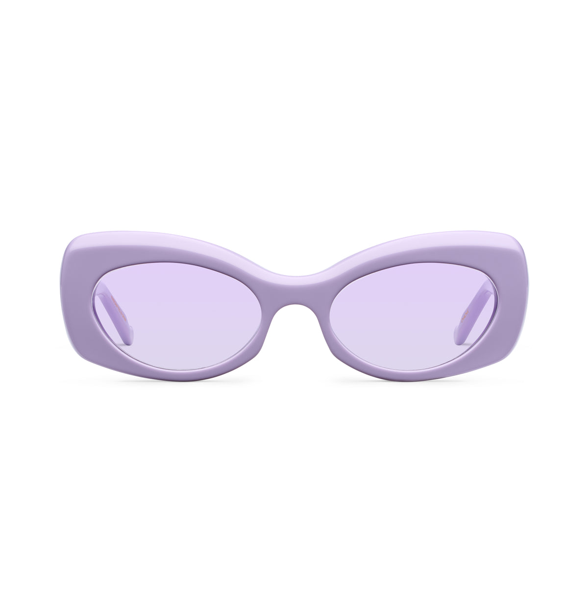 Gafas de sol Suitto Chachá para mujer, montura ovalada de acetato, en violeta pálido