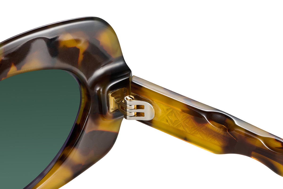 Gafas de sol Suitto Chachá para mujer, montura ovalada de acetato, en carey miel