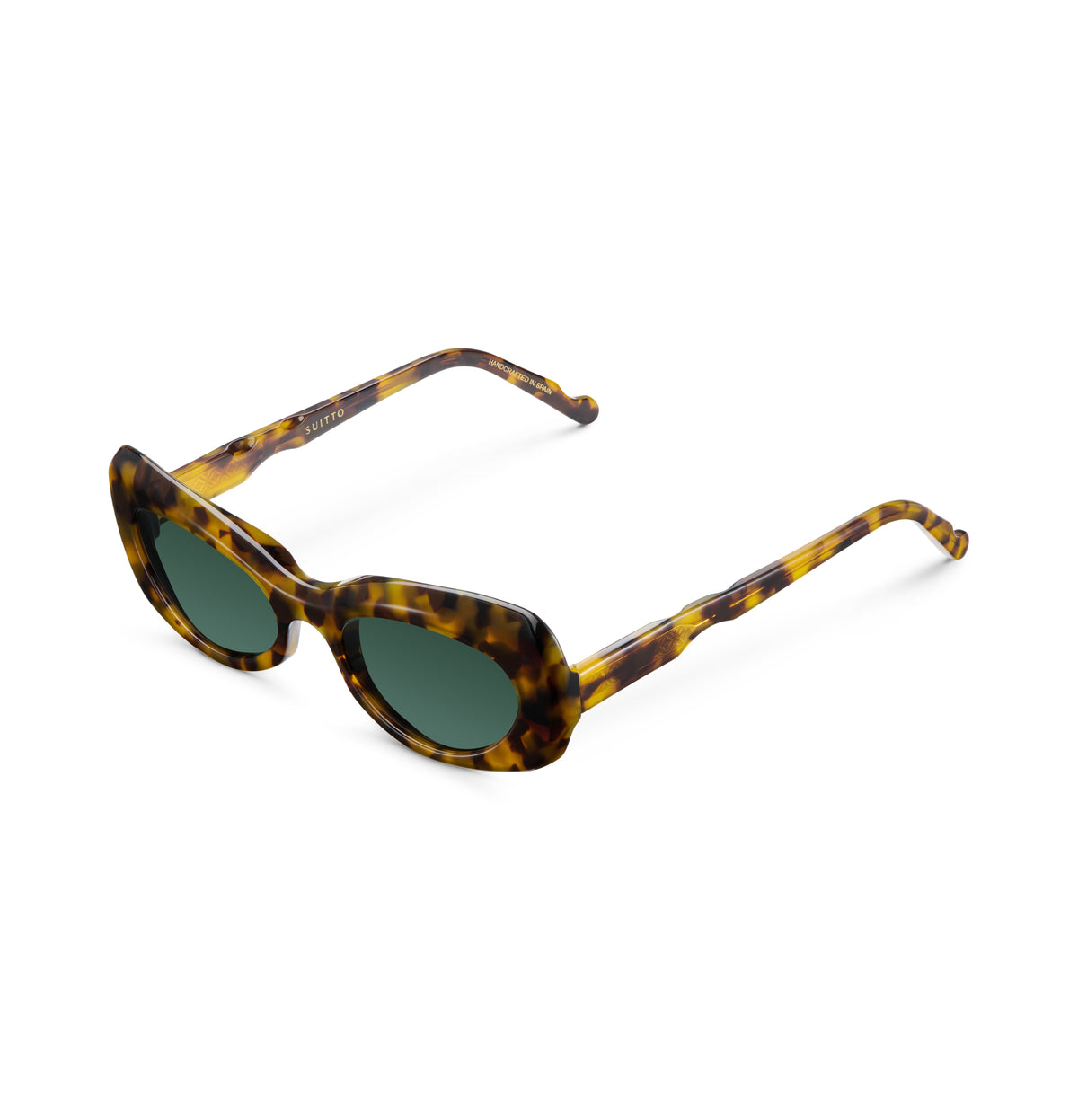 Gafas de sol Suitto Chachá para mujer, montura ovalada de acetato, en carey miel