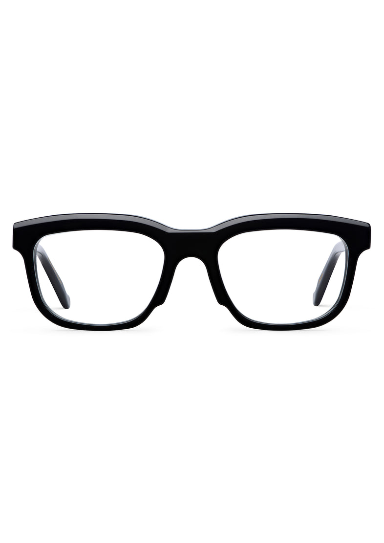 Gafas graduadas Suitto Croma para hombre, montura cuadrada de acetato, en negro
