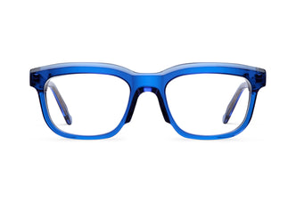 Gafas graduadas Suitto Croma para hombre, montura cuadrada de acetato, en azul