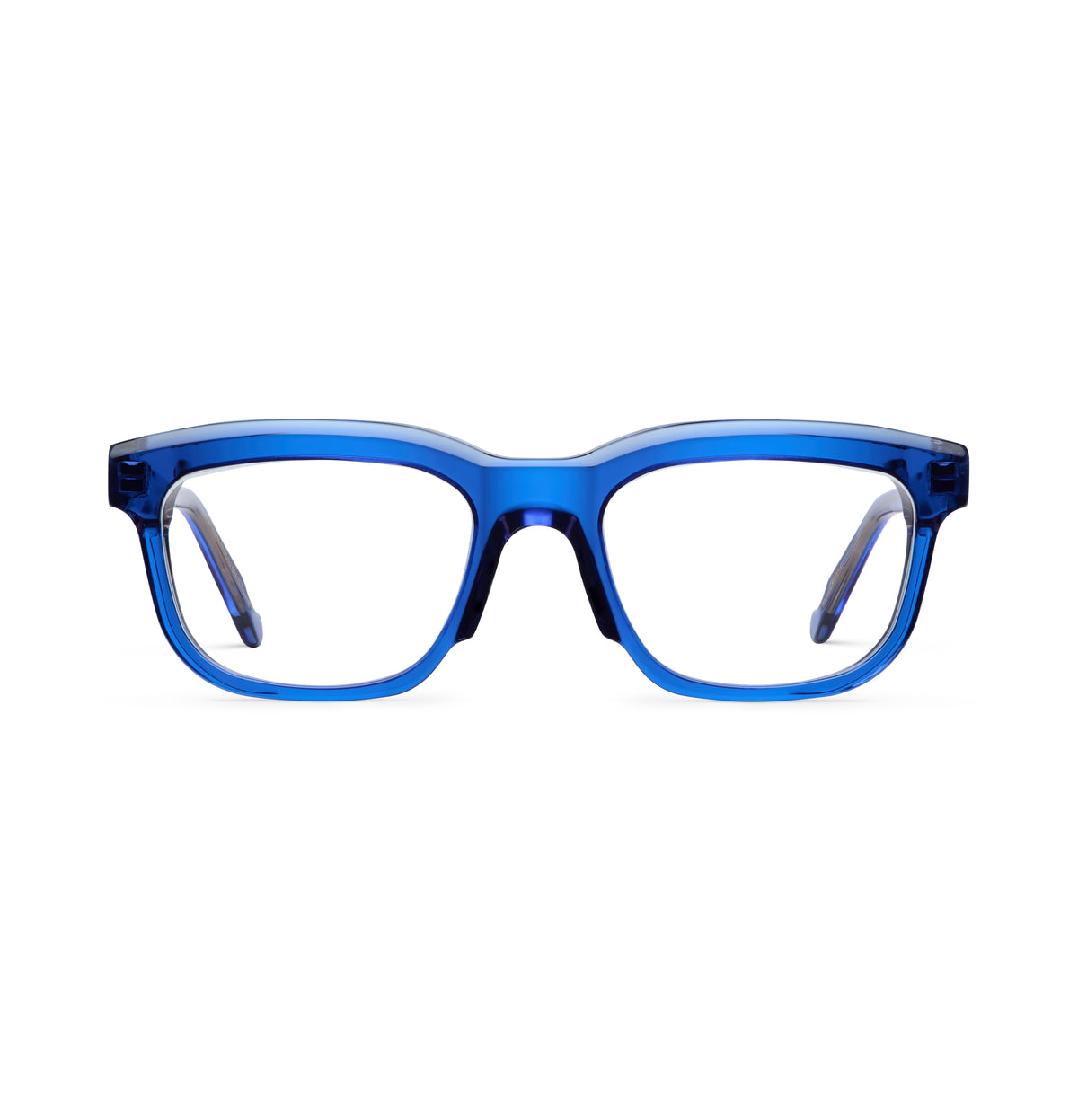 Gafas graduadas Suitto Croma para hombre, montura cuadrada de acetato, en azul