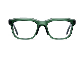 Gafas graduadas Suitto Croma para hombre, montura cuadrada de acetato, en verde