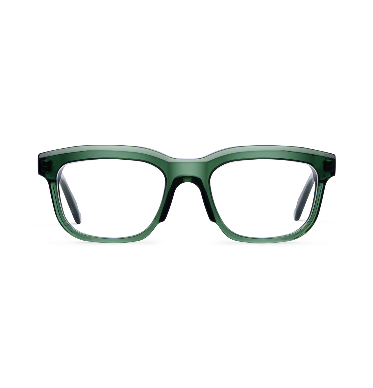 Gafas graduadas Suitto Croma para hombre, montura cuadrada de acetato, en verde