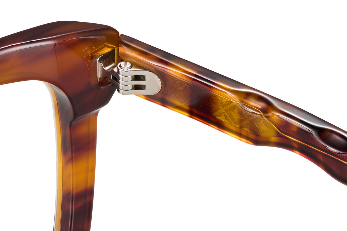 Gafas graduadas Suitto Croma para hombre, montura cuadrada de acetato, en carey cobre