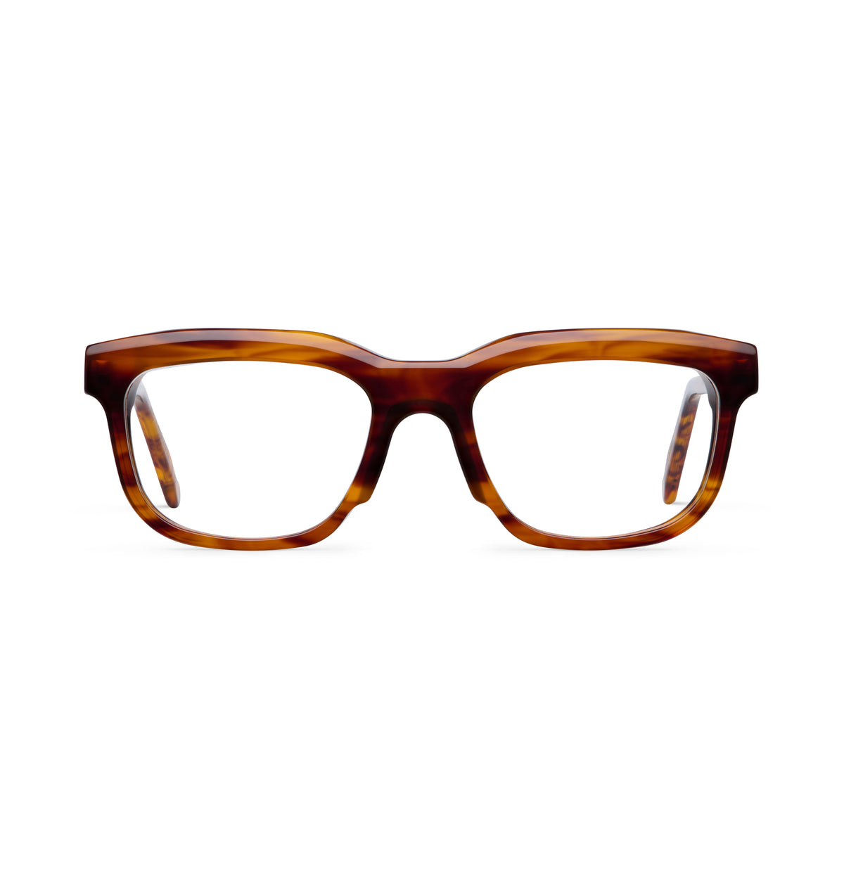 Gafas graduadas Suitto Croma para hombre, montura cuadrada de acetato, en carey cobre