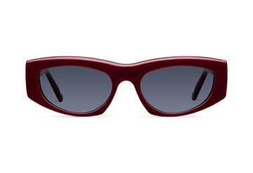 Gafas de sol Suitto Estro para mujer, montura cuadrada de acetato, en violeta pálido