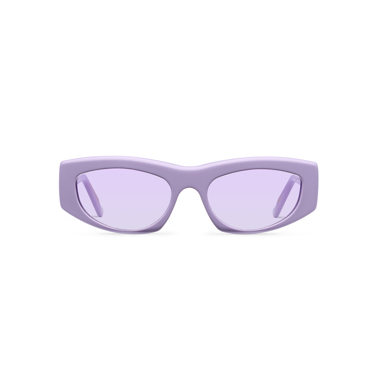 Gafas de sol Suitto Estro para mujer, montura cuadrada de acetato, en violeta pálido