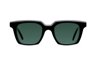 Gafas de sol Suitto Flash para hombre, montura cuadrada de acetato, en negro