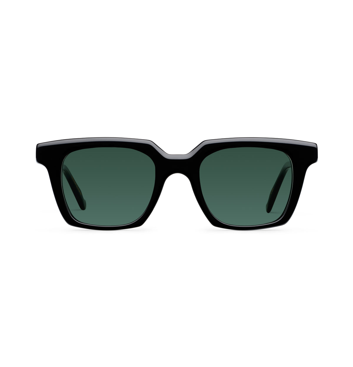 Gafas de sol Suitto Flash para hombre, montura cuadrada de acetato, en negro
