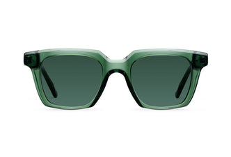 Gafas de sol Suitto Flash para hombre, montura cuadrada de acetato, en verde