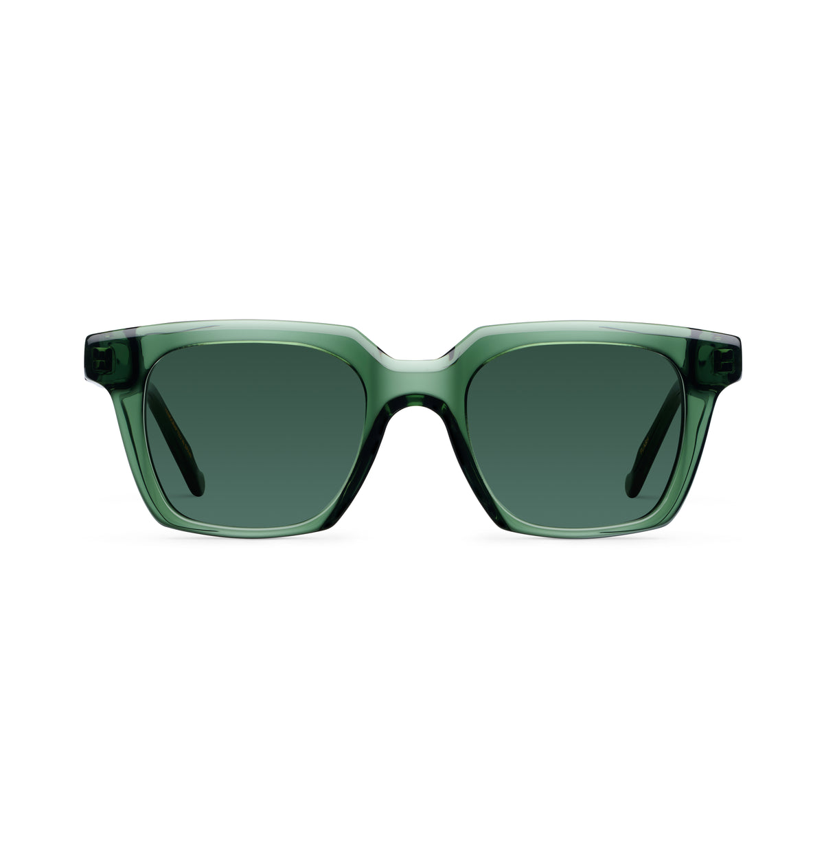Gafas de sol Suitto Flash para hombre, montura cuadrada de acetato, en verde