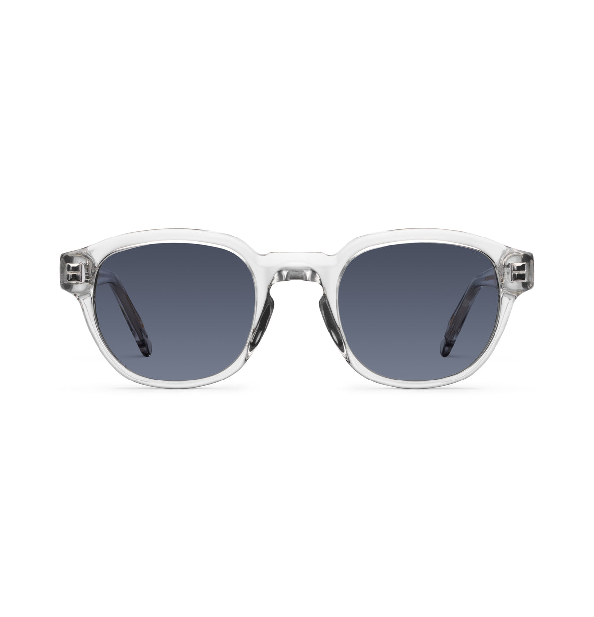 Gafas de sol Suitto Miró para hombre, montura redonda de acetato, en transparente