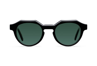 Gafas de sol Suitto Moiré para hombre, montura geométrica de acetato, en negro
