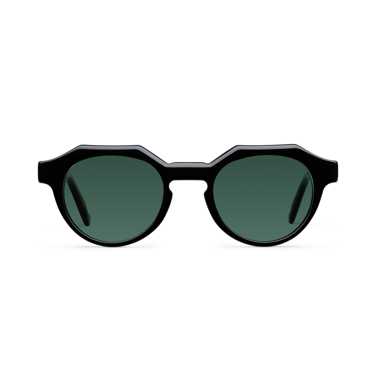 Gafas de sol Suitto Moiré para hombre, montura geométrica de acetato, en negro