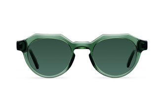 Gafas de sol Suitto Moiré para hombre, montura geométrica de acetato, en verde