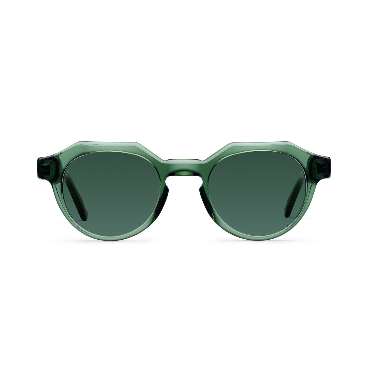 Gafas de sol Suitto Moiré para hombre, montura geométrica de acetato, en verde