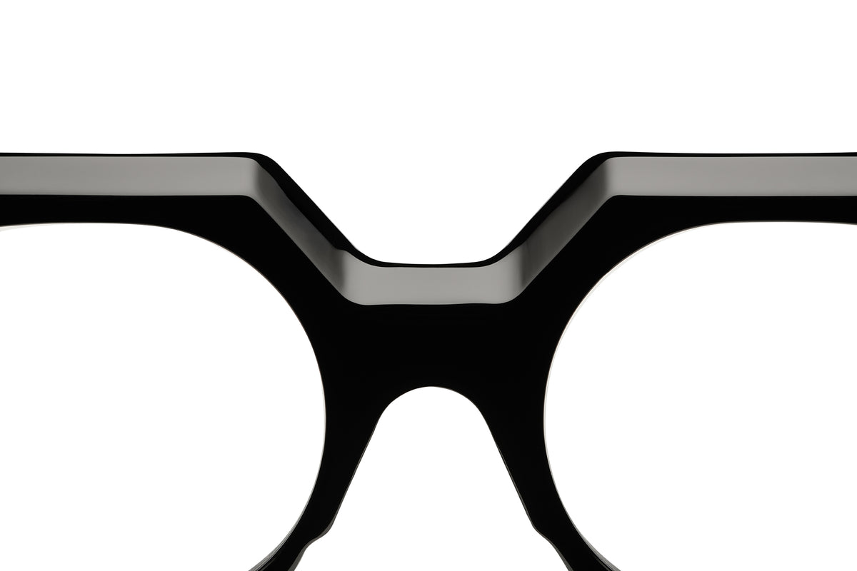 Gafas graduadas Suitto Musa para mujer, montura geométrica de acetato, en negro